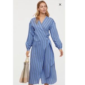 Long-sleeve Wrap Dress